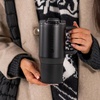 image:imageHydroJug Coffee Traveler 20oz CeramicLined Mug with Handle CascadeBlack