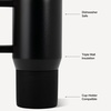 image:imageHydroJug Coffee Traveler 20oz CeramicLined Mug with Handle CascadeBlack