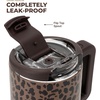image:imageHydroJug Coffee Traveler 20oz CeramicLined Mug with Handle CascadeBrown Leopard