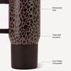 image:imageHydroJug Coffee Traveler 20oz CeramicLined Mug with Handle CascadeBrown Leopard