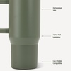 image:imageHydroJug Coffee Traveler 20oz CeramicLined Mug with Handle CascadeCourtyard