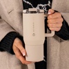 image:imageHydroJug Coffee Traveler 20oz CeramicLined Mug with Handle CascadeDune