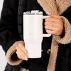 image:imageHydroJug Coffee Traveler 20oz CeramicLined Mug with Handle CascadeLinen
