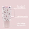 image:imageHydroJug Coffee Traveler 20oz CeramicLined Mug with Handle CascadeWildrose