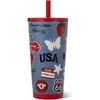 image:imageHydroJug Everyday Tumbler 14 oz CeramicLined Straw Cup CascadeAmerican Honey