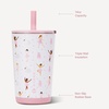 image:imageHydroJug Everyday Tumbler 14 oz CeramicLined Straw Cup CascadeBallerina