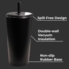 image:imageHydroJug Everyday Tumbler 14 oz CeramicLined Straw Cup CascadeBlack