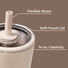 image:imageHydroJug Everyday Tumbler 14 oz CeramicLined Straw Cup CascadeDune