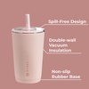 image:imageHydroJug Everyday Tumbler 14 oz CeramicLined Straw Cup CascadeDusty Rose