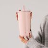 image:imageHydroJug Everyday Tumbler 14 oz CeramicLined Straw Cup CascadeDusty Rose