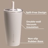 image:imageHydroJug Everyday Tumbler 14 oz CeramicLined Straw Cup CascadeLinen