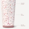 image:imageHydroJug Everyday Tumbler 14 oz CeramicLined Straw Cup CascadeMagnolia