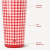 image:imageHydroJug Everyday Tumbler 14 oz CeramicLined Straw Cup CascadeSummer Picnic