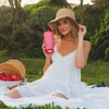 image:imageHydroJug Everyday Tumbler 14 oz CeramicLined Straw Cup CascadeSummer Picnic