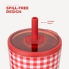 image:imageHydroJug Everyday Tumbler 14 oz CeramicLined Straw Cup CascadeSummer Picnic