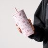 image:imageHydroJug Everyday Tumbler 14 oz CeramicLined Straw Cup CascadeWildrose