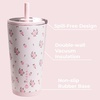 image:imageHydroJug Everyday Tumbler 14 oz CeramicLined Straw Cup CascadeWildrose
