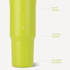 image:imageHydroJug Sport 20 oz Insulated Stainless Steel Water Bottle BlackLemon Lime