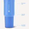 image:imageHydroJug Sport 20 oz Insulated Stainless Steel Water Bottle BlackLight Blue