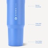 image:imageHydroJug Sport 20 oz Insulated Stainless Steel Water Bottle BlackLight Blue