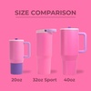 image:imageHydroJug Sport 20 oz Insulated Stainless Steel Water Bottle BlackPink Sugar