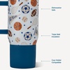 image:imageHydroJug Traveler 20oz Kids Insulated Tumbler with Handle Brown LeopardAllStars