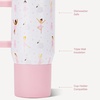 image:imageHydroJug Traveler 20oz Kids Insulated Tumbler with Handle Brown LeopardBallerina