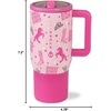 image:imageHydroJug Traveler 20oz Kids Insulated Tumbler with Handle Brown LeopardCowgirl