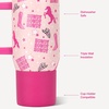 image:imageHydroJug Traveler 20oz Kids Insulated Tumbler with Handle Brown LeopardCowgirl