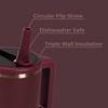 image:imageHydroJug Traveler 20oz Kids Insulated Tumbler with Handle Brown LeopardMerlot