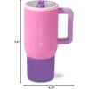 image:imageHydroJug Traveler 20oz Kids Insulated Tumbler with Handle Brown LeopardPink Sugar