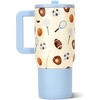 image:imageHydroJug Traveler 20oz Kids Insulated Tumbler with Handle Brown LeopardSports