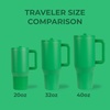 image:imageHydroJug Traveler 20oz Kids Insulated Tumbler with Handle FlutterClover