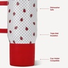 image:imageHydroJug Traveler 20oz Kids Insulated Tumbler with Handle FlutterLadybug