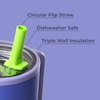 image:imageHydroJug Traveler 32oz Insulated Tumbler with Handle amp Straw Lime Rickey