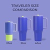 image:imageHydroJug Traveler 32oz Insulated Tumbler with Handle amp Straw Lime Rickey