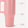 image:imageHydroJug Traveler 32oz Insulated Tumbler with Handle amp Straw Tulip