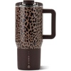 image:imageHydroJug Coffee Traveler 20oz CeramicLined Mug with Handle CascadeBrown Leopard