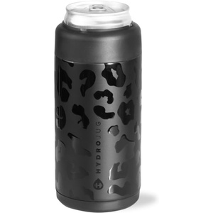 image:imageHydroJug Can Cooler 12 oz Stainless Steel Can Holder CherishBlack Leopard