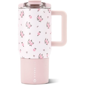 image:imageHydroJug Coffee Traveler 20oz CeramicLined Mug with Handle CascadeWildrose