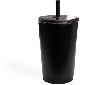 image:imageHydroJug Everyday Tumbler 14 oz CeramicLined Straw Cup CascadeBlack