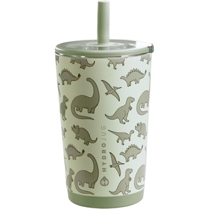 image:imageHydroJug Everyday Tumbler 14 oz CeramicLined Straw Cup CascadeDinosaur