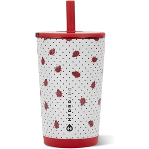 image:imageHydroJug Everyday Tumbler 14 oz CeramicLined Straw Cup CascadeLadybug