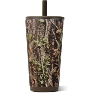 image:imageHydroJug Everyday Tumbler 14 oz CeramicLined Straw Cup CascadeWoodland