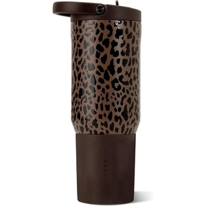 image:imageHydroJug Sport 20 oz Insulated Stainless Steel Water Bottle BlackBrown Leopard
