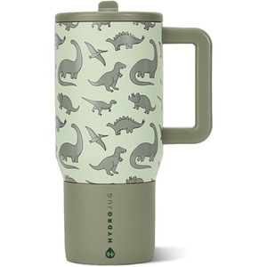 image:imageHydroJug Traveler 20oz Kids Insulated Tumbler with Handle Brown LeopardDinosaur