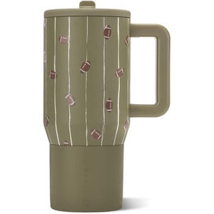 image:imageHydroJug Traveler 20oz Kids Insulated Tumbler with Handle Brown LeopardFootball