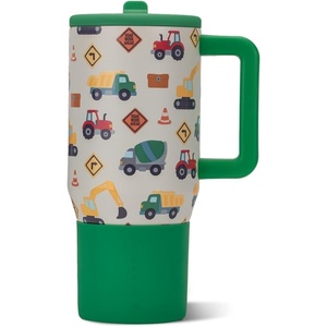 image:imageHydroJug Traveler 20oz Kids Insulated Tumbler with Handle Brown LeopardUnder Construction