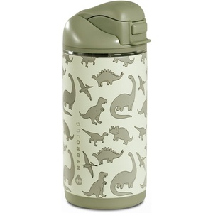 image:imageHydroJug Ease2o 14oz Kids Water Bottle with Straw amp Chug Lid FootballDinosaur