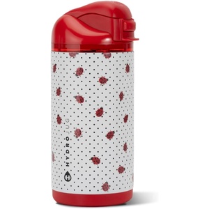 image:imageHydroJug Ease2o 14oz Kids Water Bottle with Straw amp Chug Lid FootballLadybug
